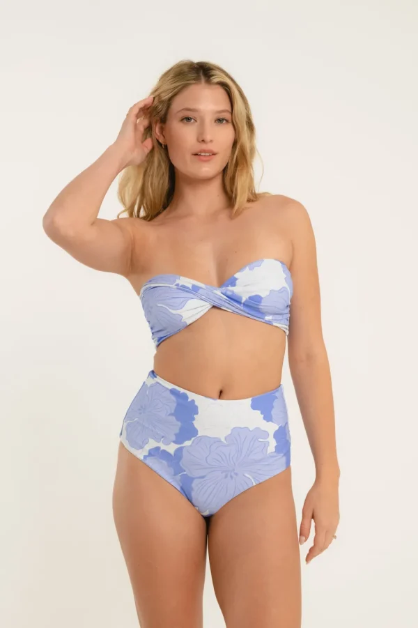Tops<Citrine Swim Lottie Top // Blue Floral