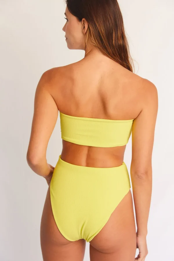 Tops<Citrine Swim Lottie Top // Citrus (ribbed)