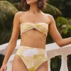 Tops<Citrine Swim Lottie Top // Large Lime Floral