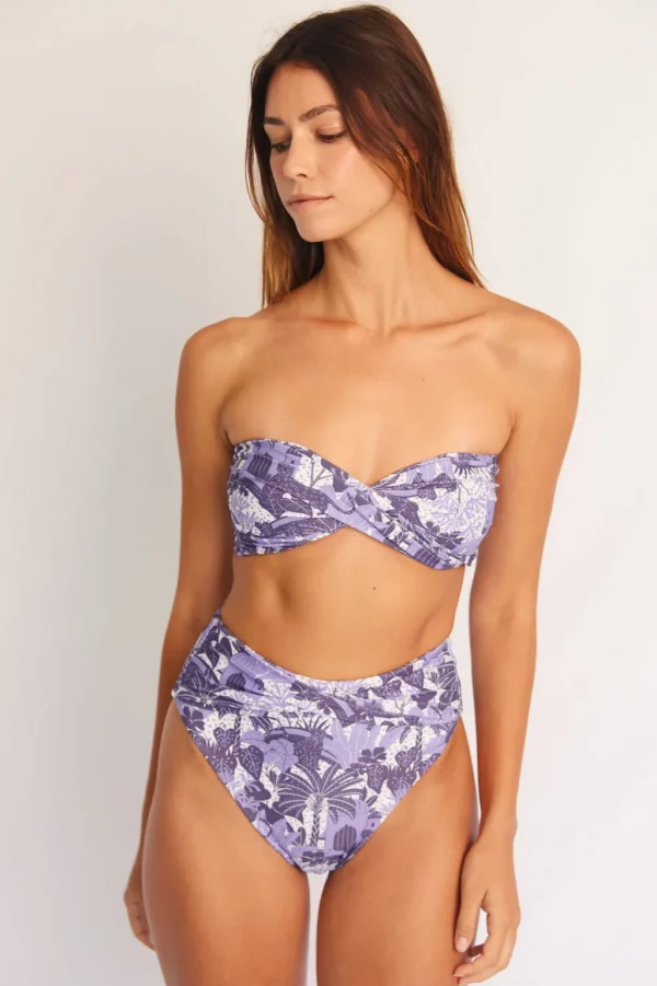 Tops<Citrine Swim Lottie Top // Navy Jungle