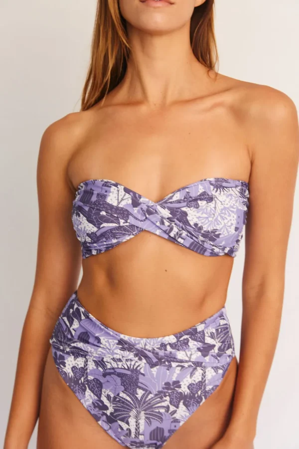 Tops<Citrine Swim Lottie Top // Navy Jungle