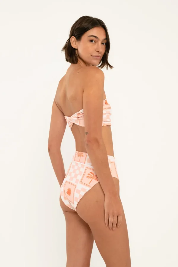 Tops<Citrine Swim Lottie Top // Tile Print