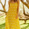 Dresses<Citrine Swim Lucy Dress // Olive Block Print