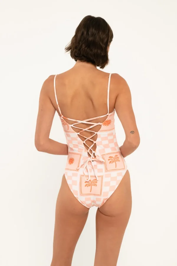 One Pieces<Citrine Swim Luna One Piece // Tile Print