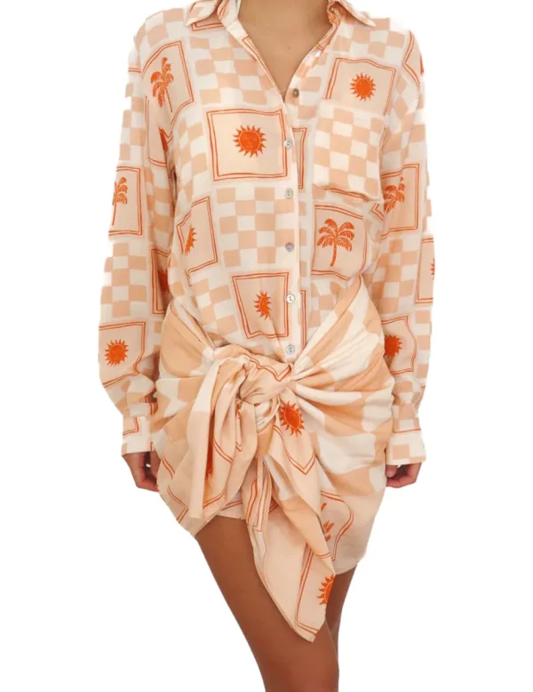 Sarongs<Citrine Swim Mai Pareo // Tile Print