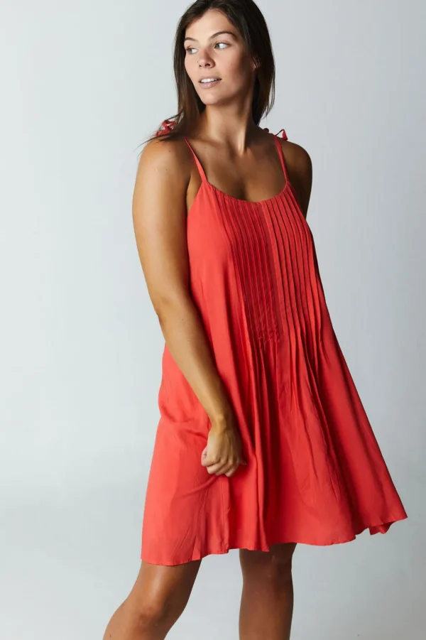 Dresses<Citrine Swim Marin Romper // Crimson