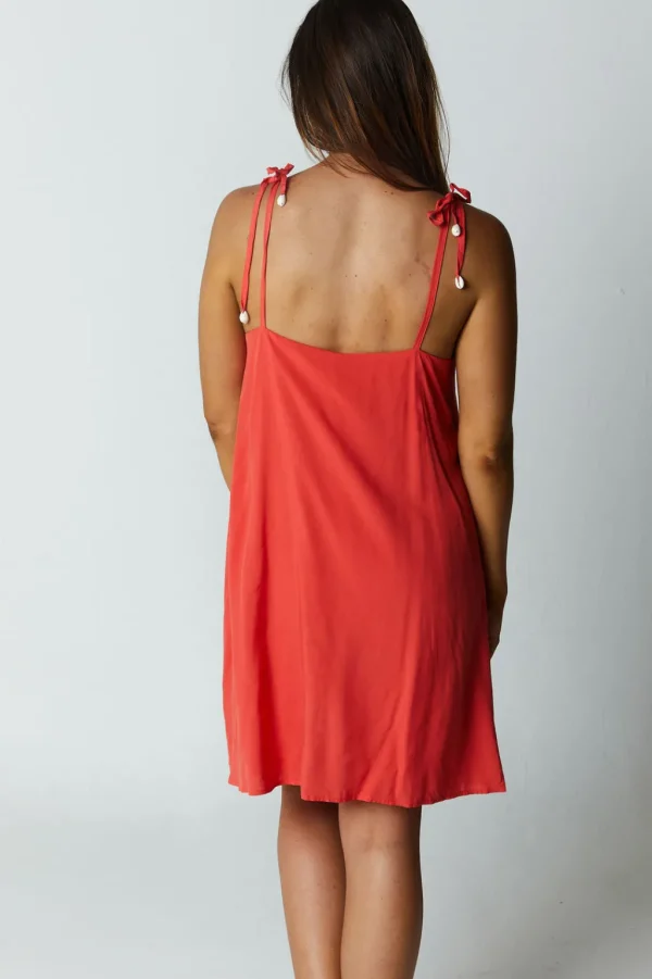 Dresses<Citrine Swim Marin Romper // Crimson