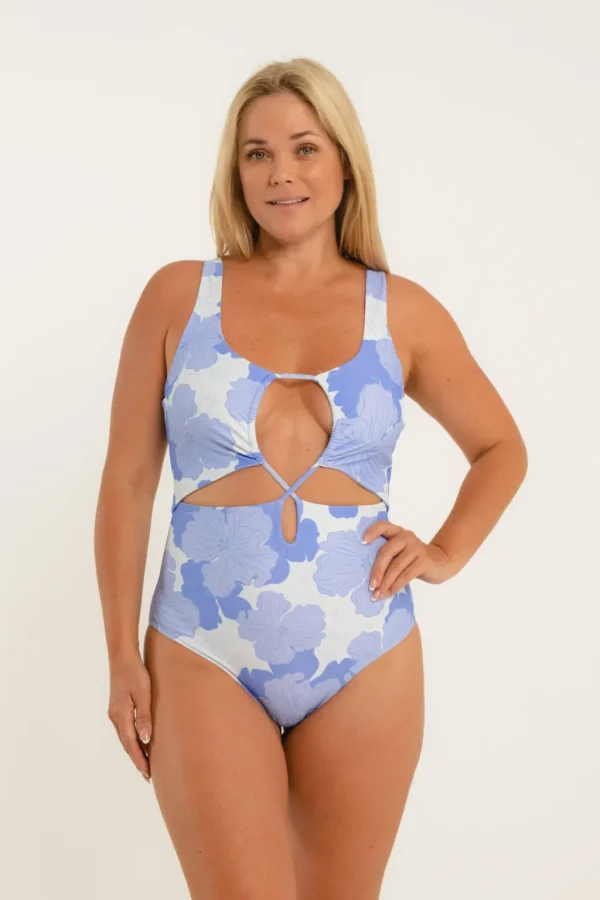 One Pieces<Citrine Swim Meli One Piece // Blue Floral