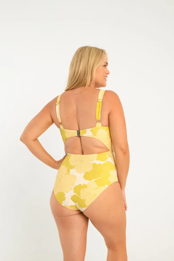 One Pieces<Citrine Swim Meli One Piece // Large Lime Floral