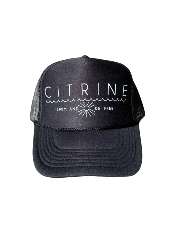 Hats<Citrine Swim Mesh Trucker Hat // Black
