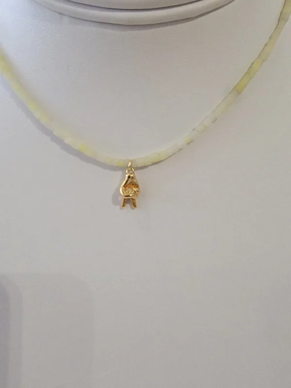 Jewelry<Citrine Swim Mini Citron Peace Necklace