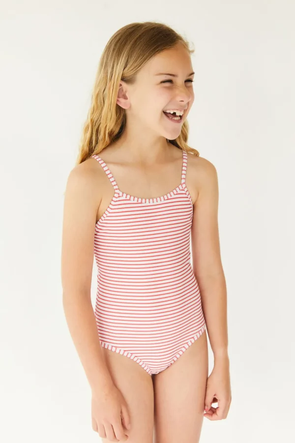 Girls | Kids<Citrine Swim Nell One Piece (kids) // Americana Stripe