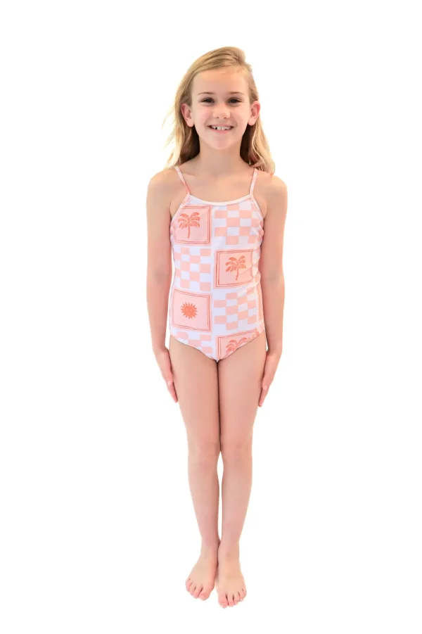 Girls | Kids<Citrine Swim Nell One Piece (kids) // Tile Print