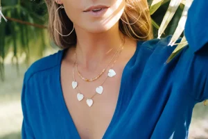 Jewelry<Citrine Swim Organic Hoops // Large