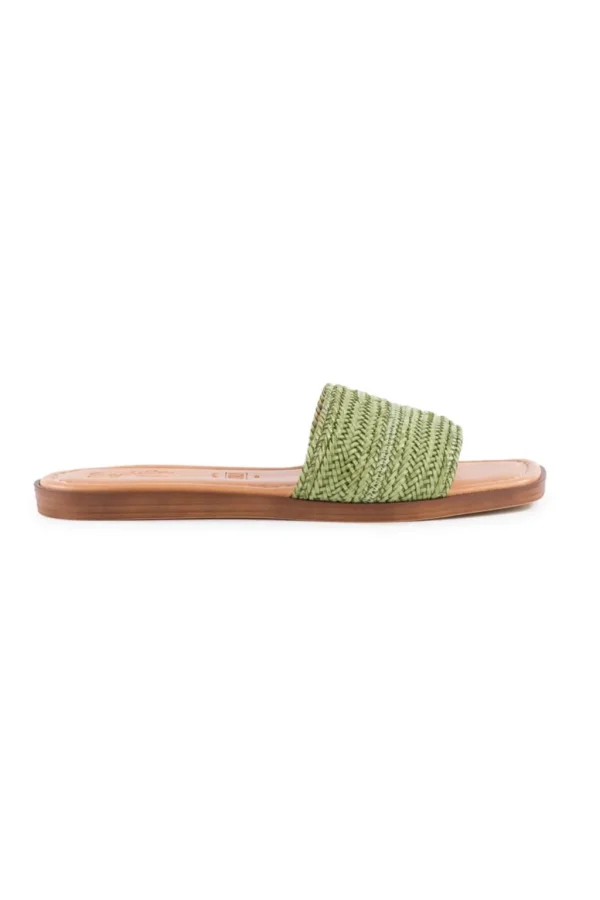 Shoes<Citrine Swim Palms Perfection Woven Sandal // Green