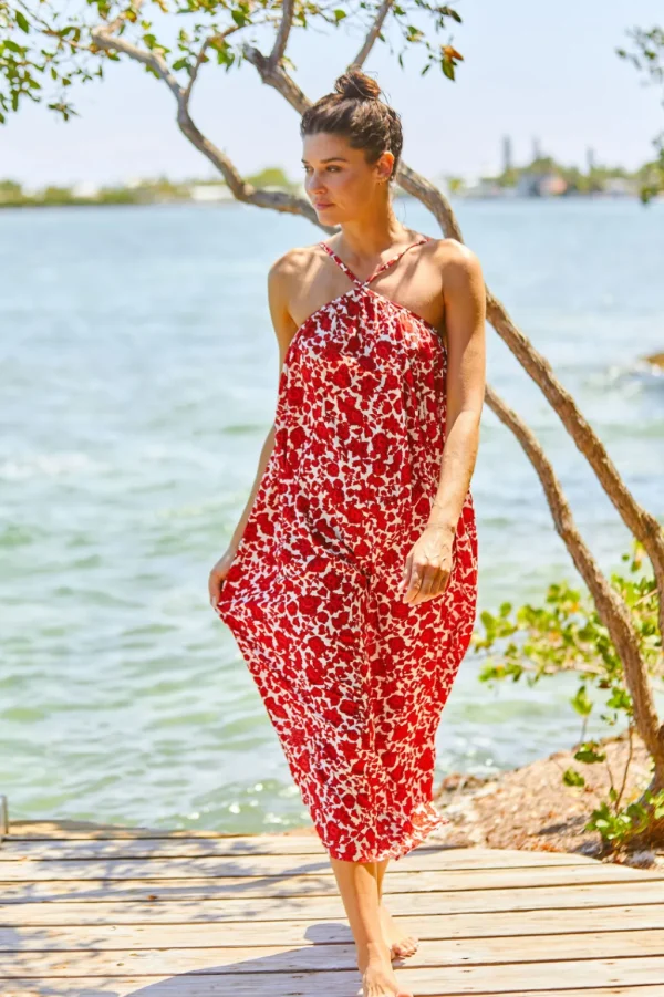 Dresses<Citrine Swim Petra Dress // Crimson Batik