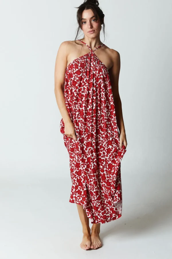 Dresses<Citrine Swim Petra Dress // Crimson Batik