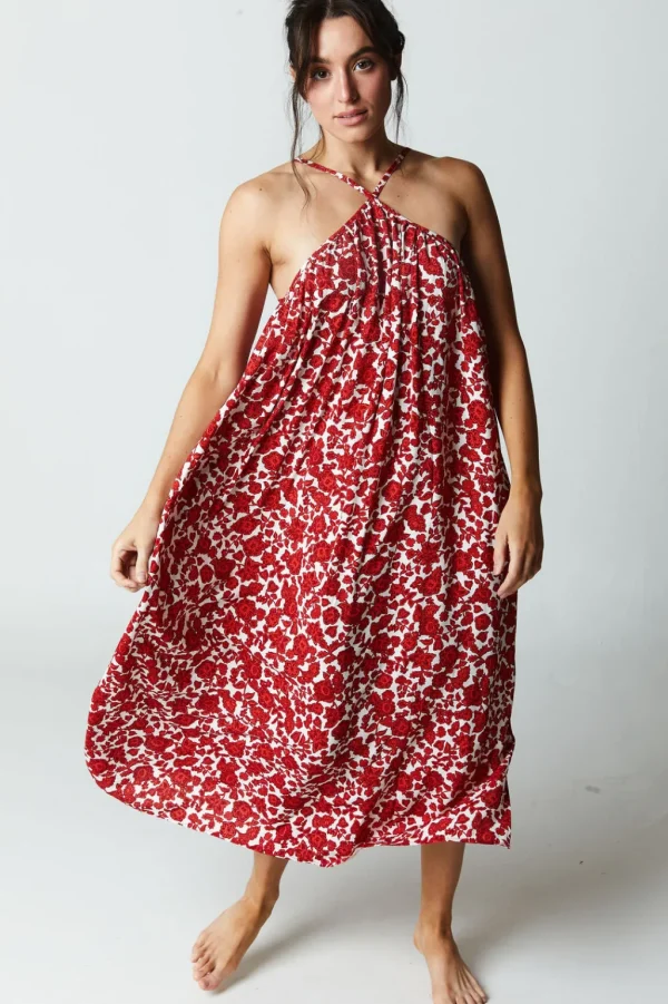 Dresses<Citrine Swim Petra Dress // Crimson Batik