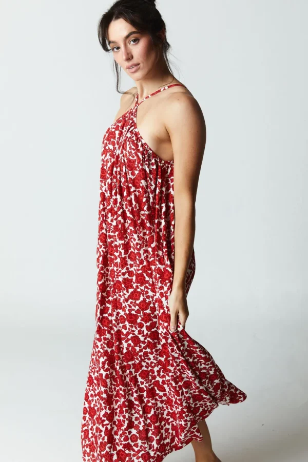 Dresses<Citrine Swim Petra Dress // Crimson Batik