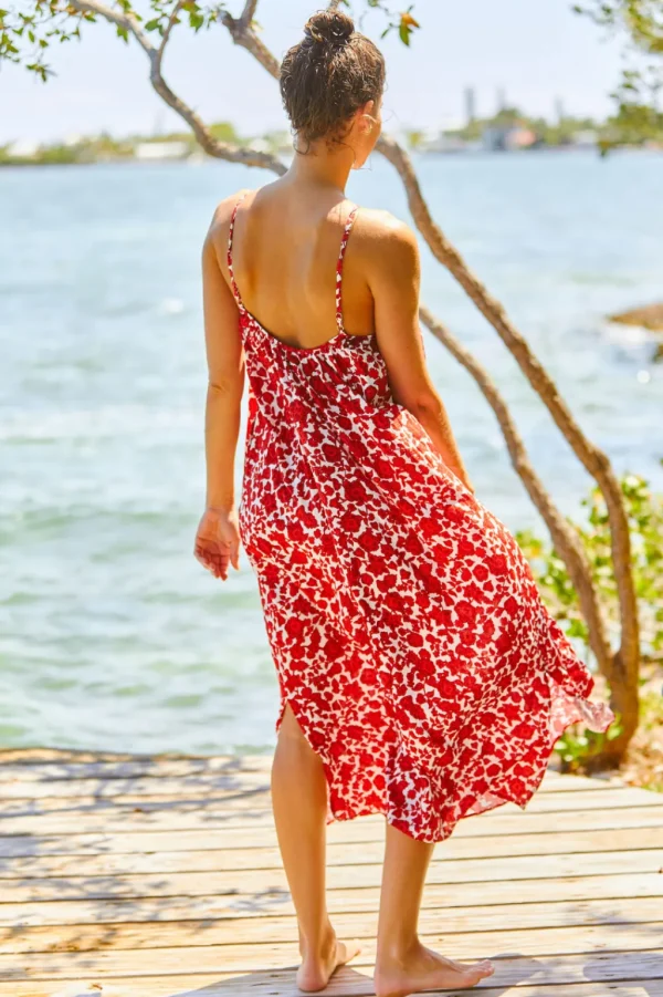 Dresses<Citrine Swim Petra Dress // Crimson Batik