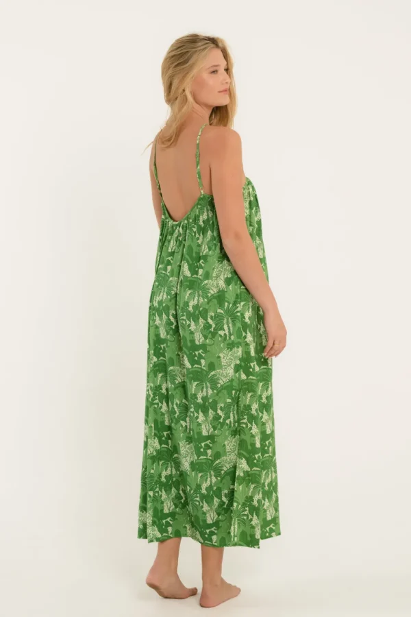 Dresses<Citrine Swim Petra Dress // Green Jungle