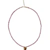Jewelry<Citrine Swim Pink Crystal Heart Necklace