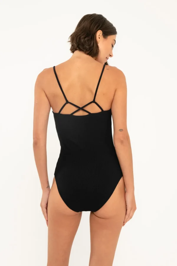 One Pieces<Citrine Swim Pippa One Piece // Black (ribbed)