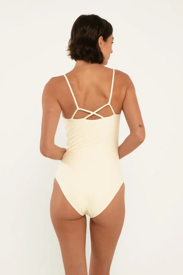 One Pieces<Citrine Swim Pippa One Piece // Ivory (diamond textured)