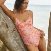 One Pieces<Citrine Swim Pippa One Piece // Orange Floral