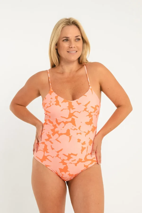 One Pieces<Citrine Swim Pippa One Piece // Orange Floral