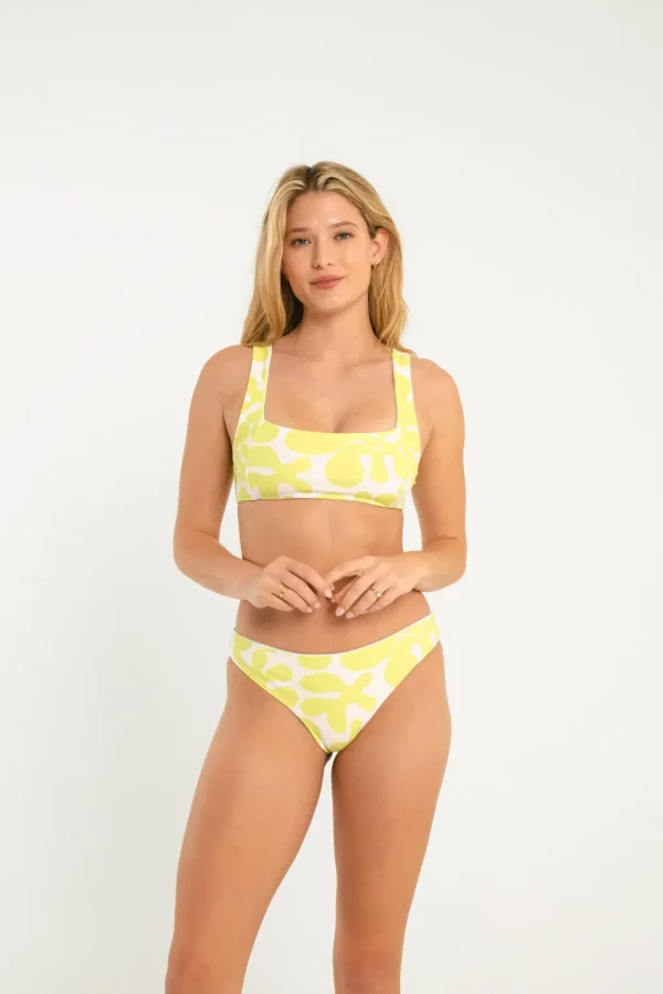Bottoms<Citrine Swim Raglan Bottom // Blue/Green Abstract (reversible)