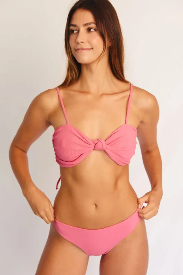 Bottoms<Citrine Swim Raglan Bottom // Rose (ribbed)