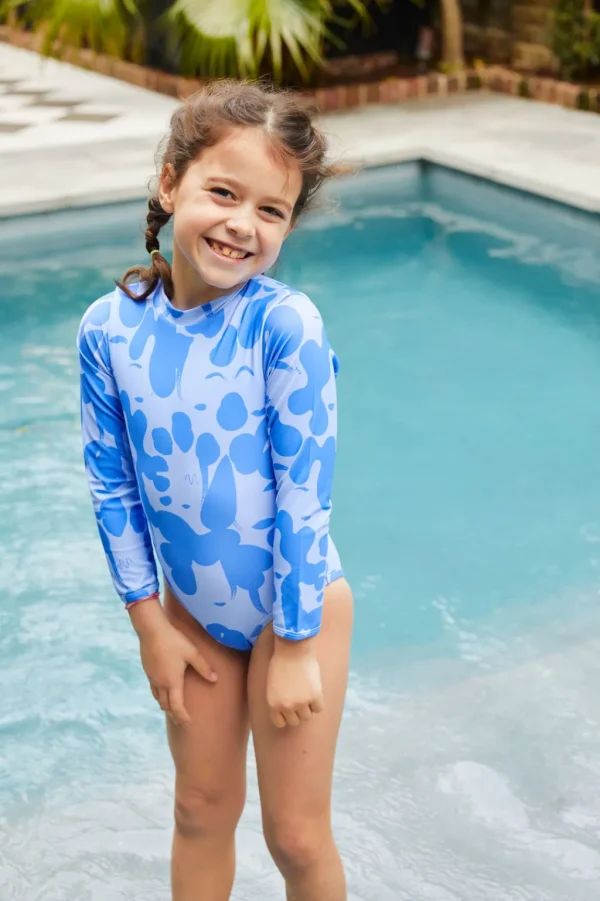 Girls | Kids<Citrine Swim Riley One Piece (kids) // Blue Ladies