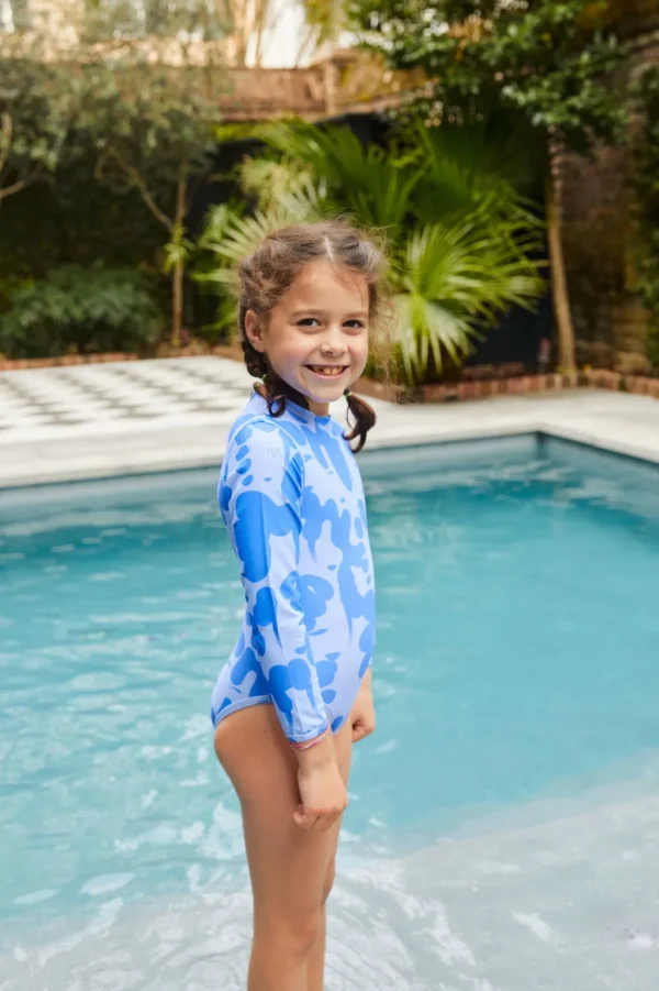 Girls | Kids<Citrine Swim Riley One Piece (kids) // Blue Ladies