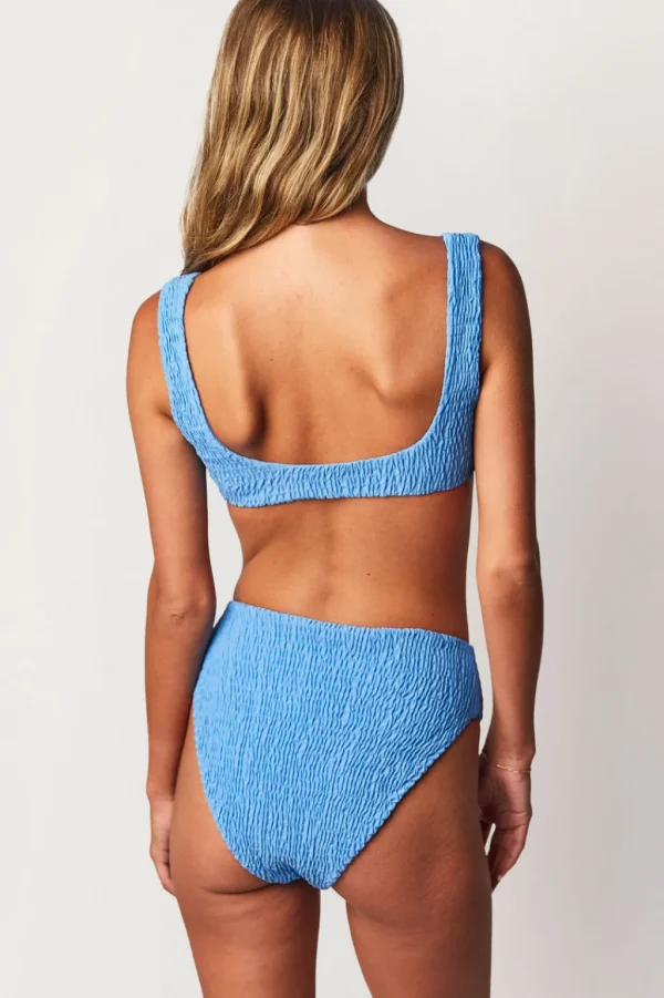 Tops<Citrine Swim Robbie Top // Pacific (smocked)