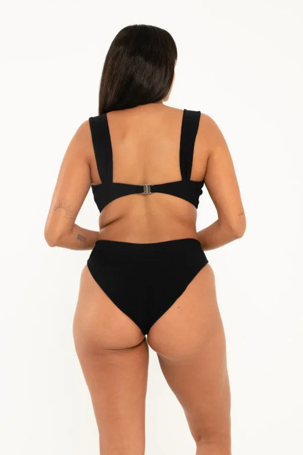 Tops<Citrine Swim Rory Top // Black (ribbed)
