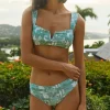 Tops<Citrine Swim Rory Top // Green Jungle