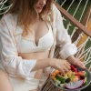 Tops<Citrine Swim Rory Top // Ivory (diamond textured)