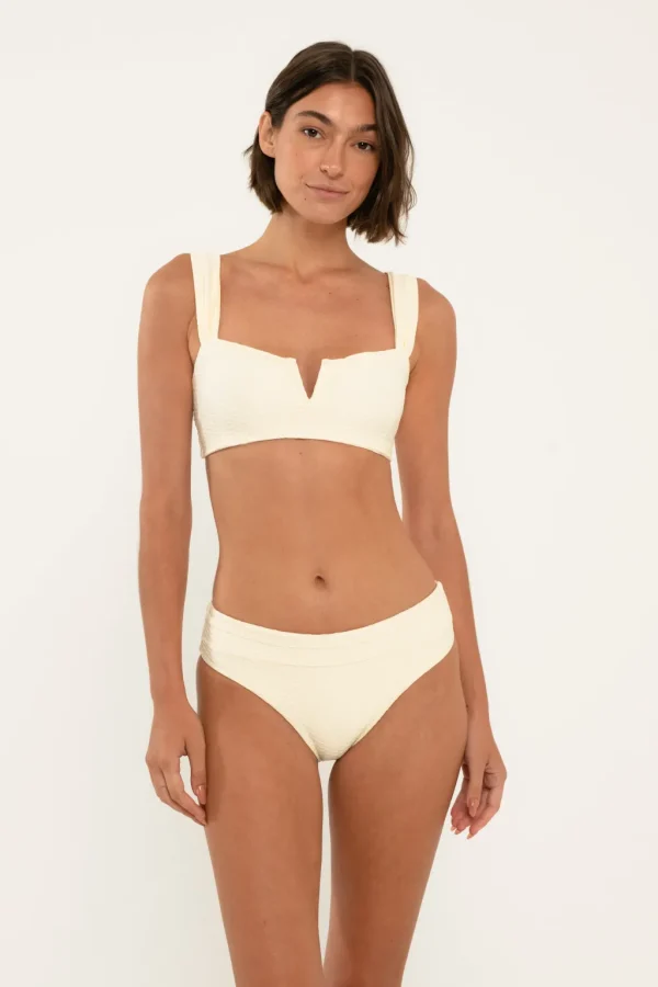 Tops<Citrine Swim Rory Top // Ivory (diamond textured)