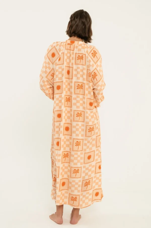 Dresses<Citrine Swim Siesta Dress // Tile Print