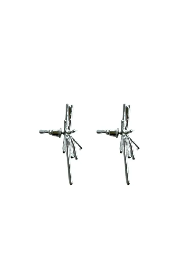 Jewelry<Citrine Swim Silver Burst Earrings