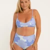 Tops<Citrine Swim Stella Top // Blue Floral
