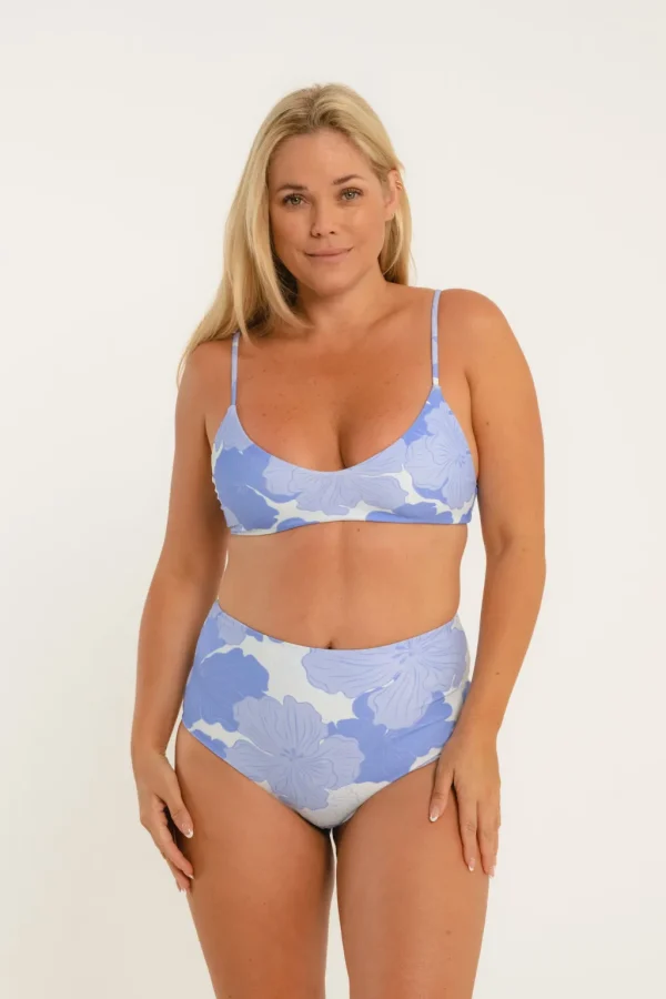 Tops<Citrine Swim Stella Top // Blue Floral