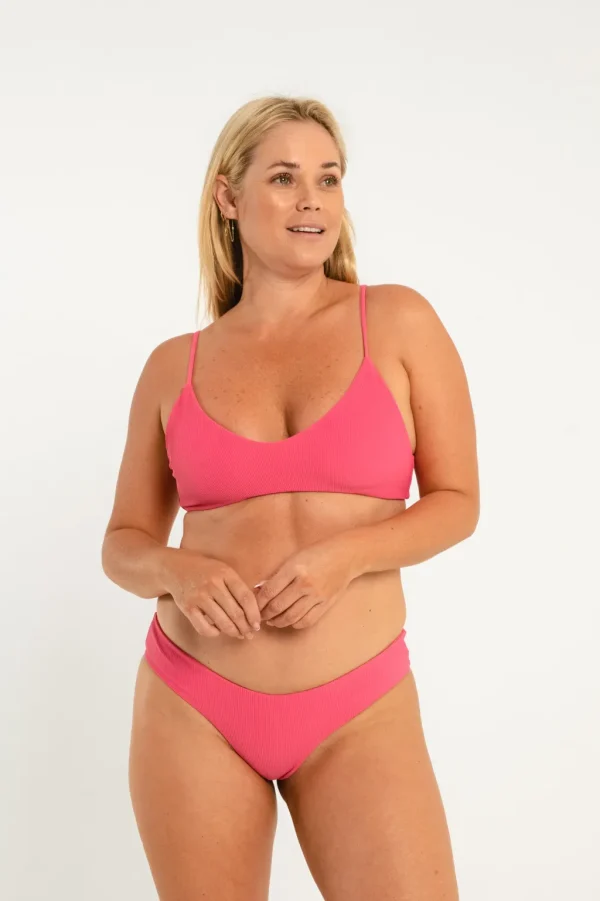 Tops<Citrine Swim Stella Top // Rose (ribbed)