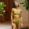 Bottoms<Citrine Swim Zoe Bottom // Olive Palmas